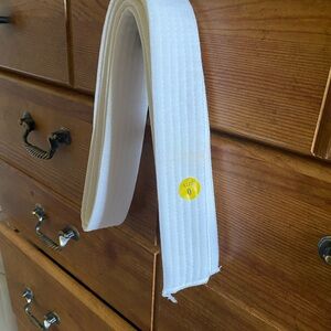 White Martial Arts Belt karate size 0